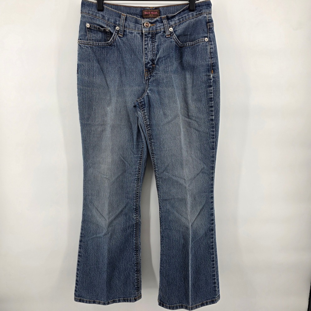 Duck Head 8P Womens Jeans Blue‎ Denim Bootcut Regular Fit Cotton Blend